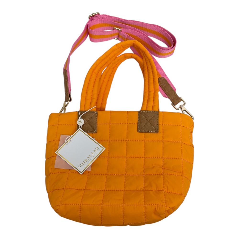 Shiraleah Chicago Women's Ezra Mini Tote Cross-Body Bag Size Orange NWT